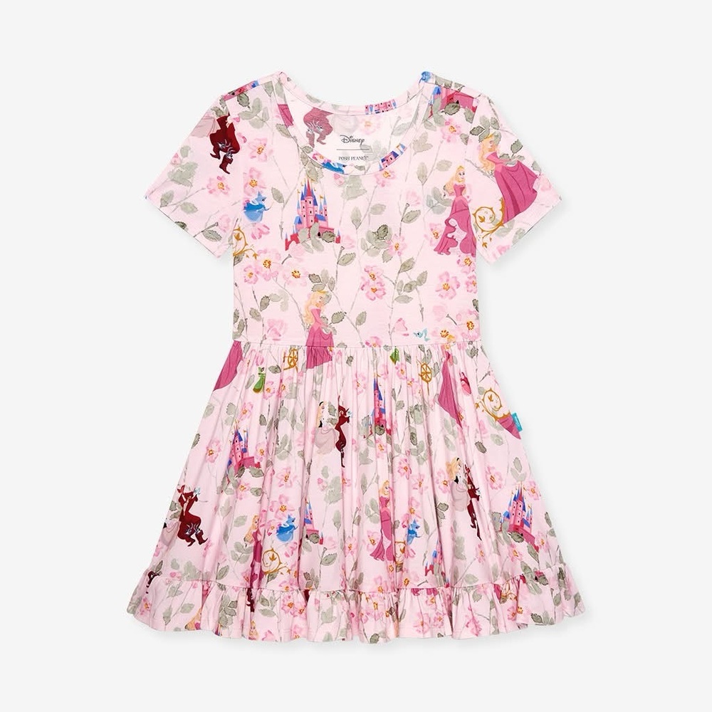 Posh Peanut x Disney Princess Aurora Ruffled Twirl Dress 5-6T